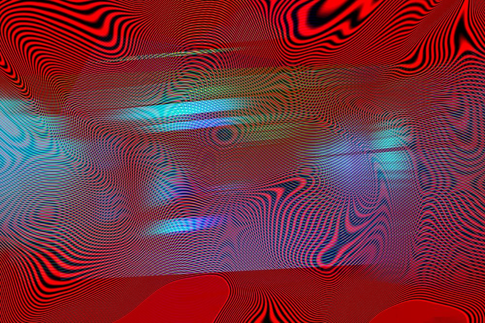 Red and black illusion background design