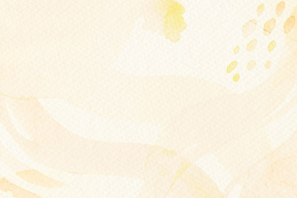 Yellow watercolor patterned background with design space