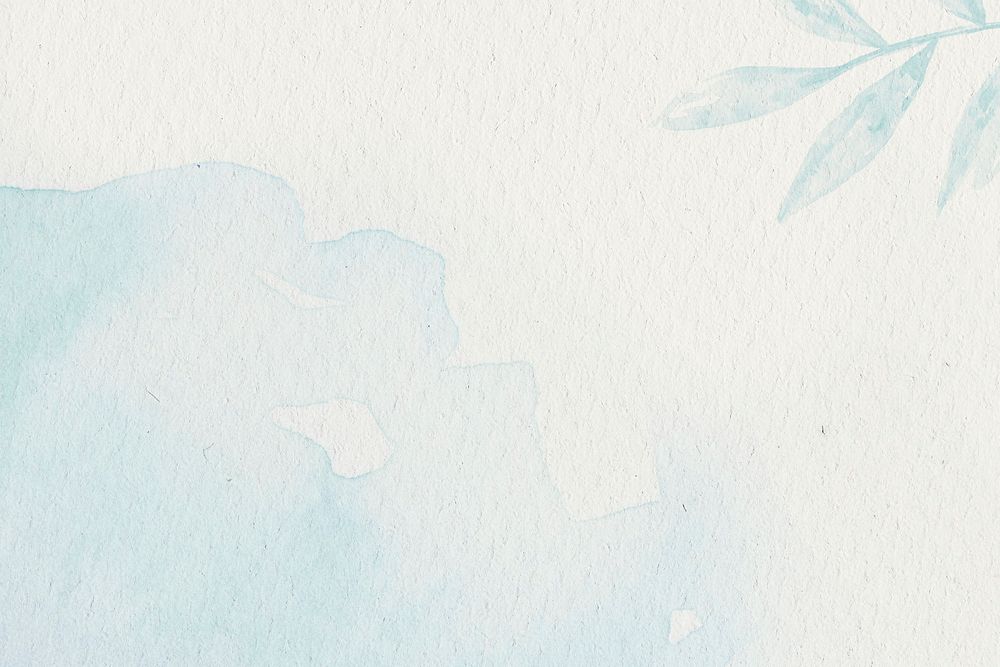 Blue watercolor patterned background with design space