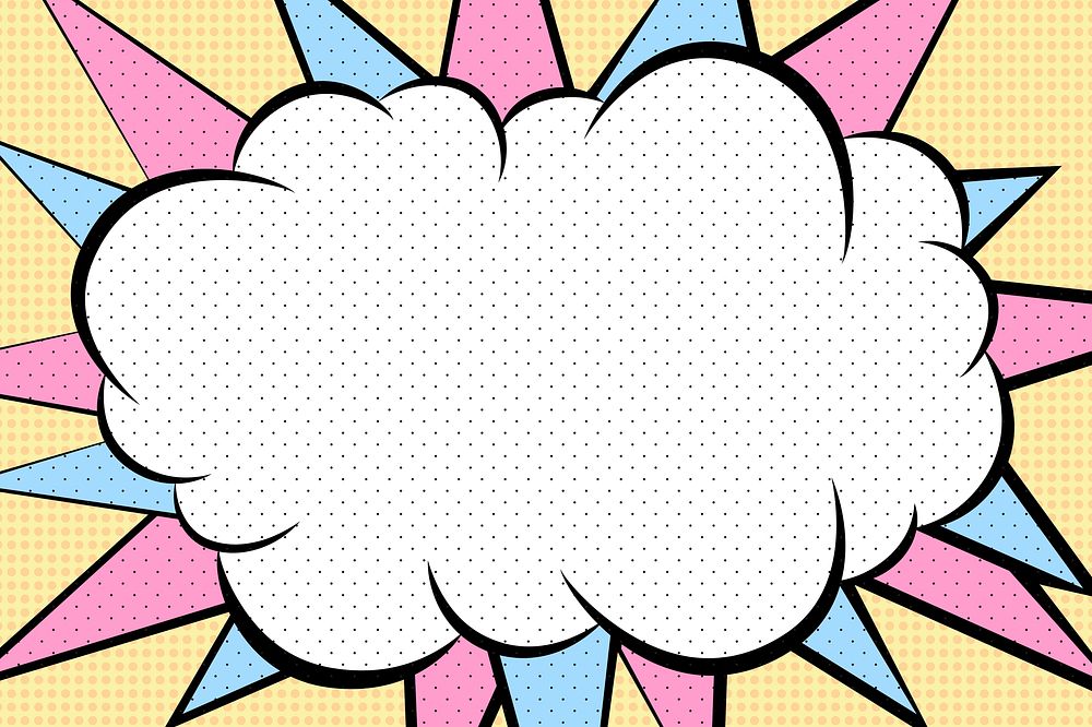 Cartoon effect speech bubble design resource