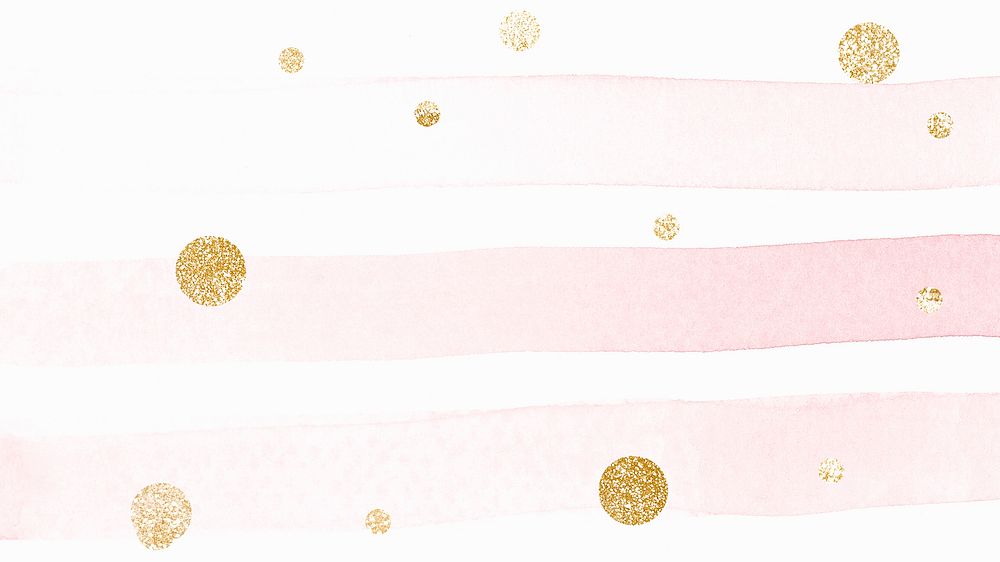 Gold dotted pattern on a pink stripes background