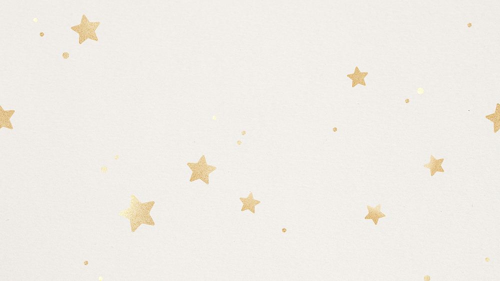 Beige background with gold stars pattern