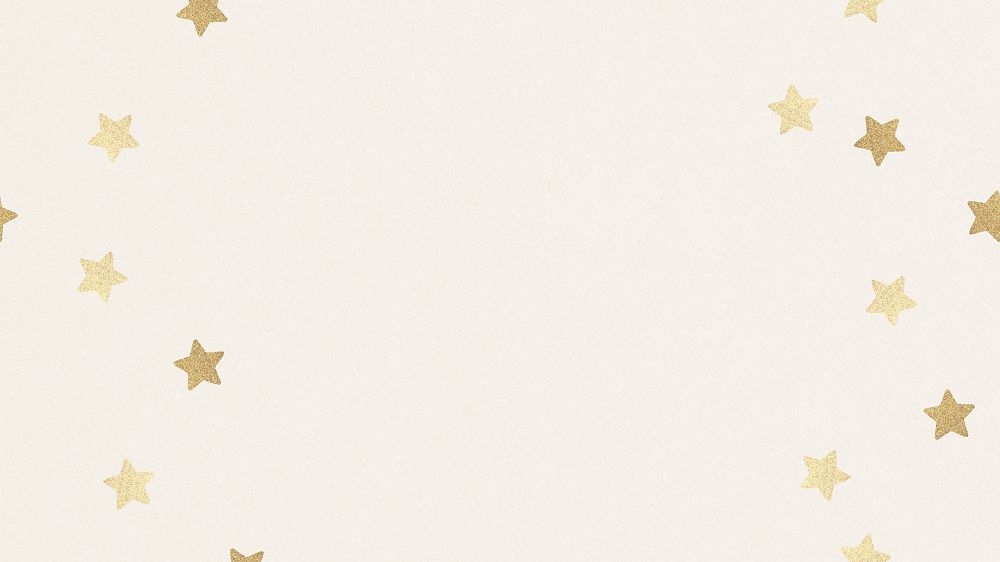Beige background with gold stars pattern