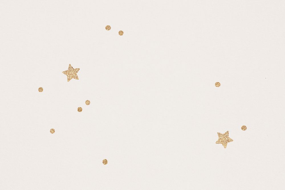 Beige background with gold stars pattern