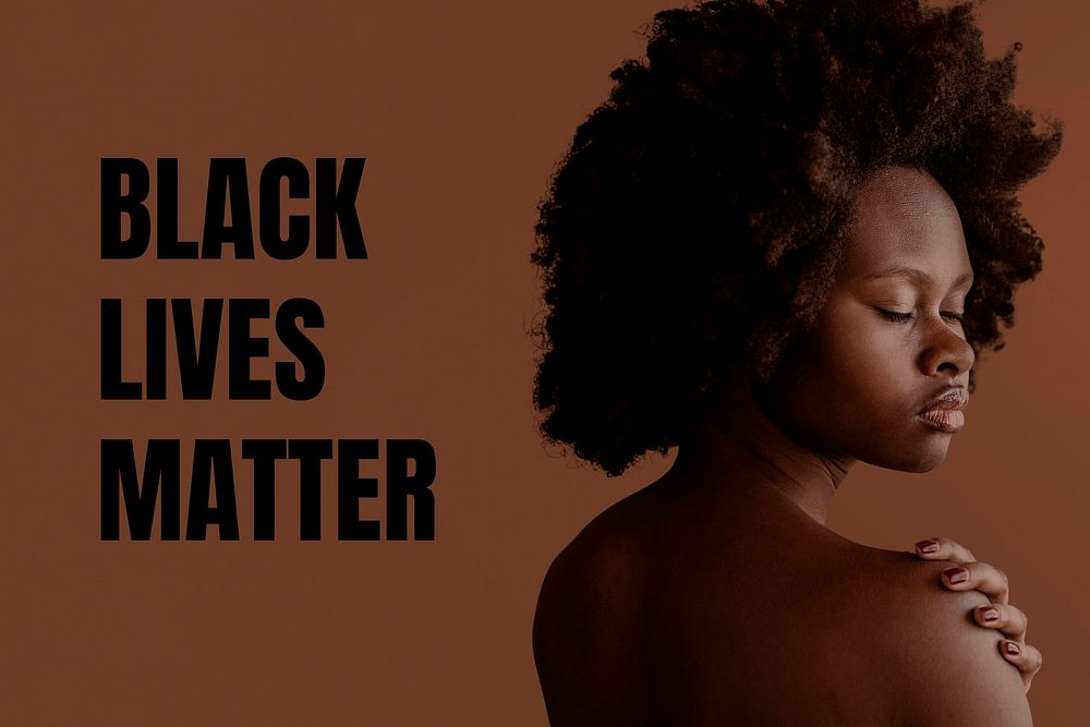 We support the black lives matter movement for justice social template 