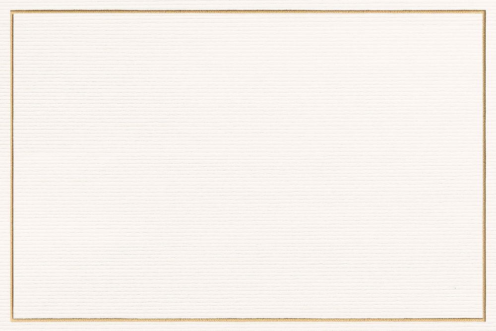 Rectangle gold frame on paper background