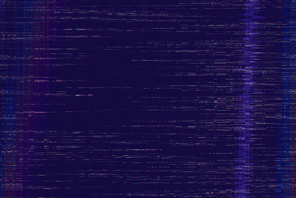 Glitch effect digital noise psd on an indigo background