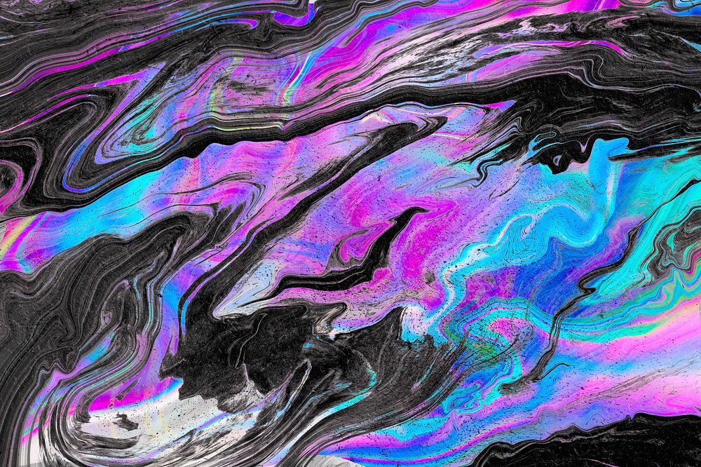 Vibrant neon colorful liquid background