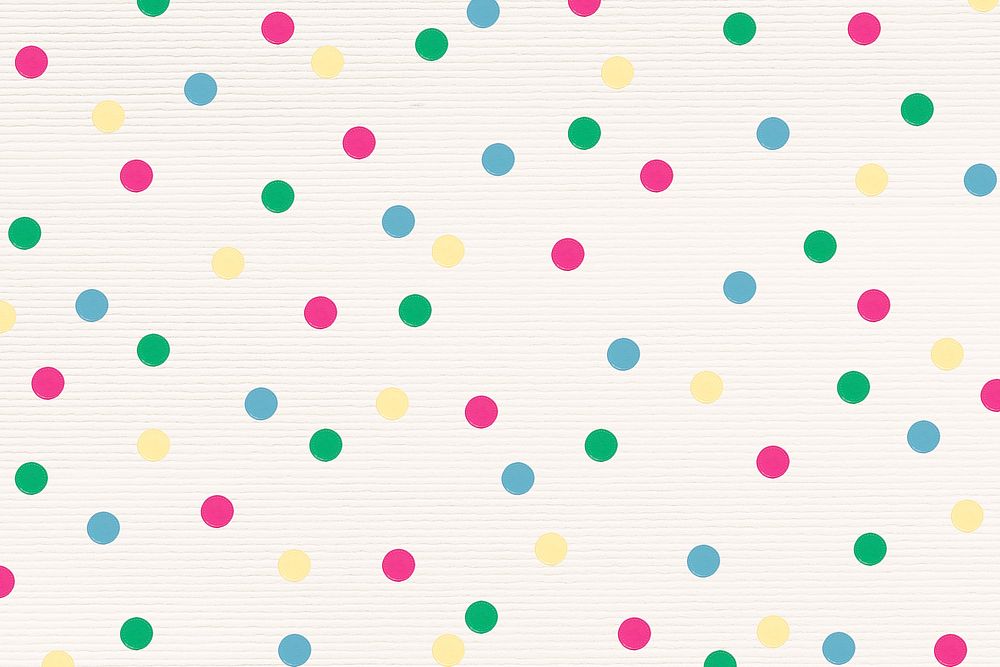 Colorful polka dot patterned background design resource 