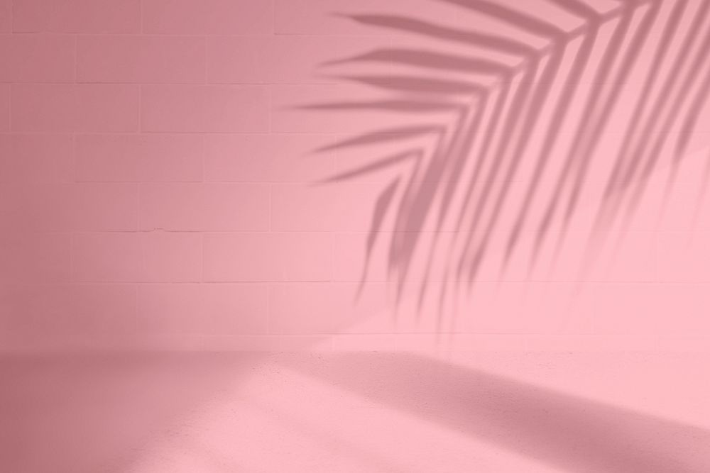 Elegant summer tropical backdrop in pink