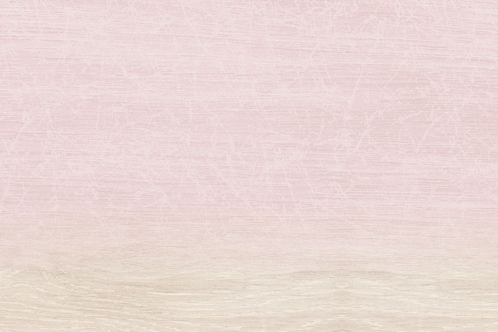 Plain pastel pink with beige wooden product background