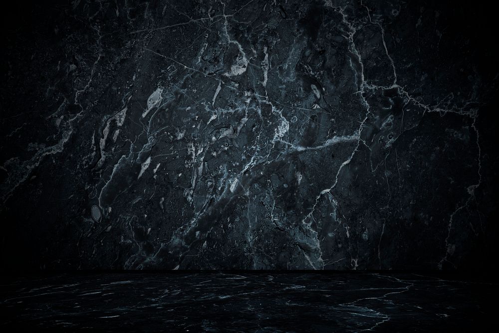 Dark blue marble textured product background