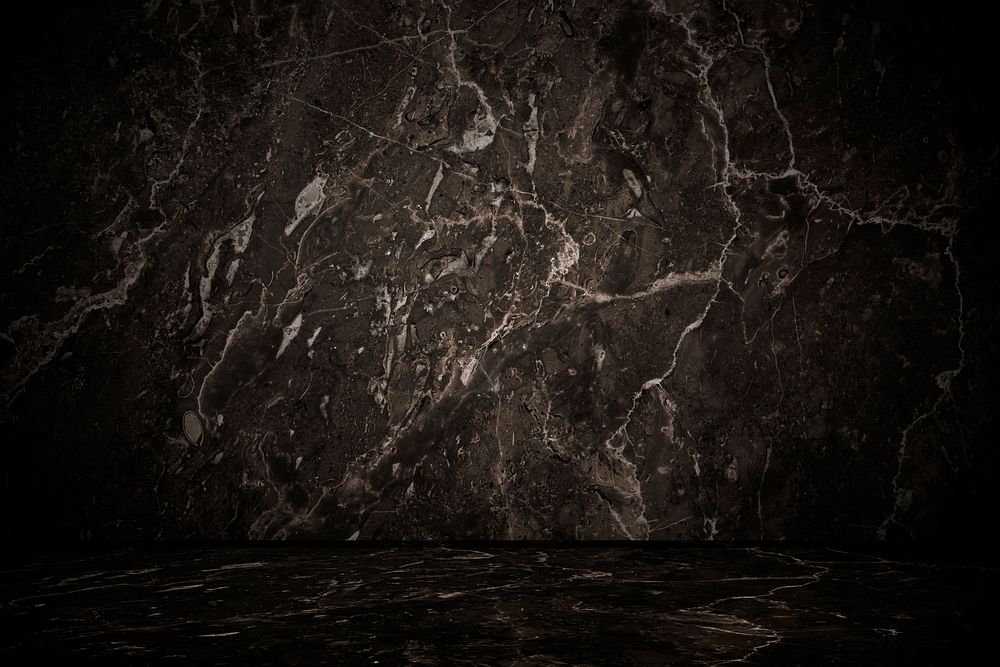 Dark brown marble textured product background