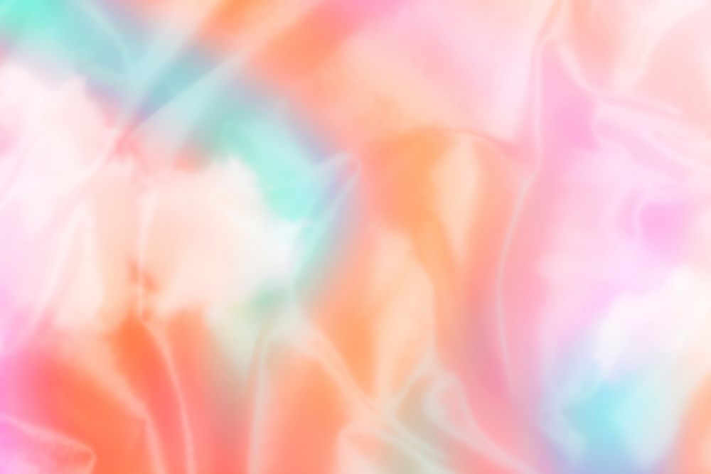 Holographic wrinkled silk texture background