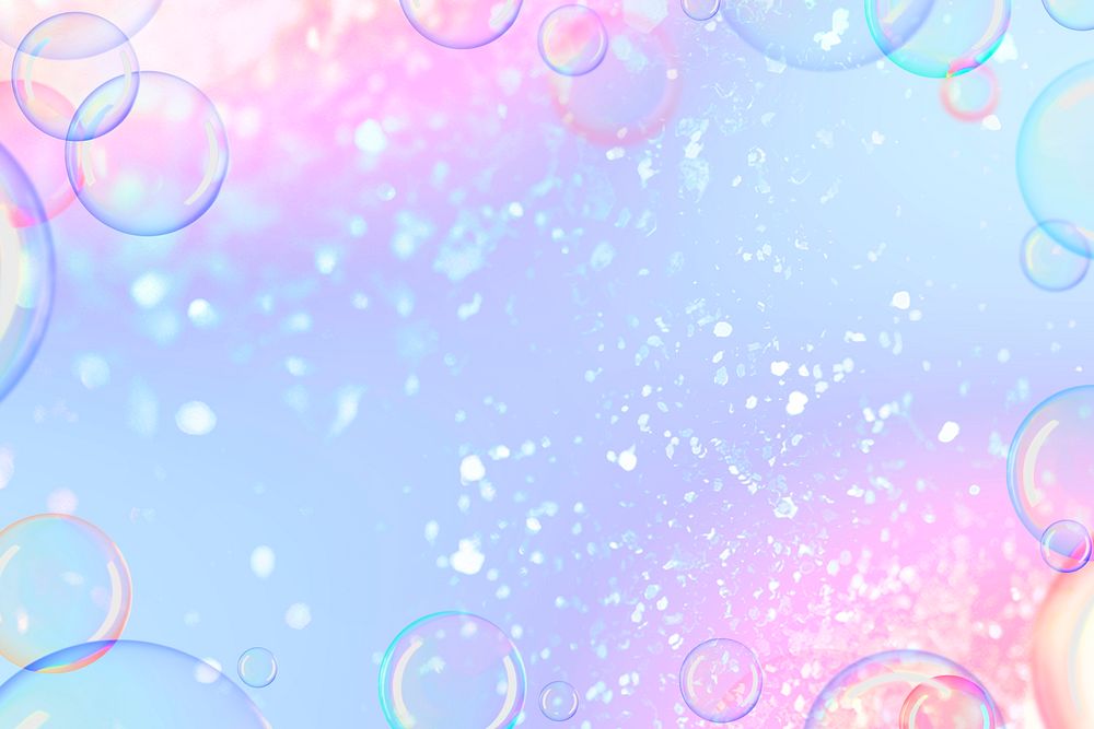 Bubbly pastel holographic gradient background | Premium Photo - rawpixel