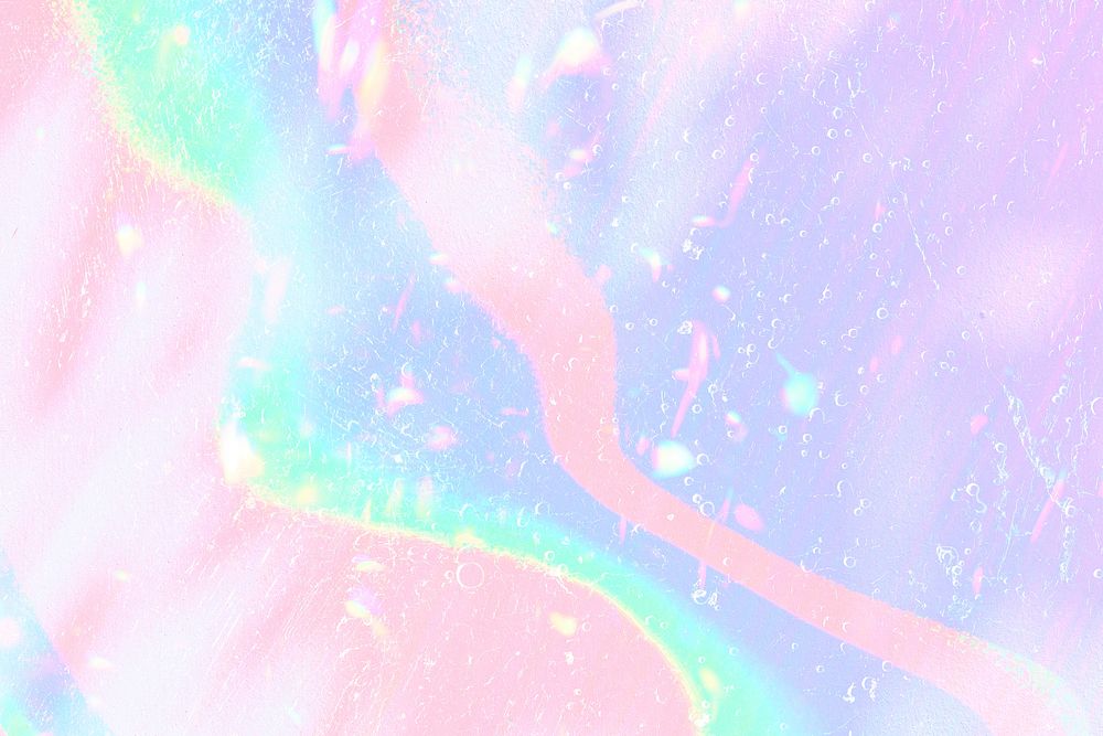 Holographic background pastel wavy pattern copy space
