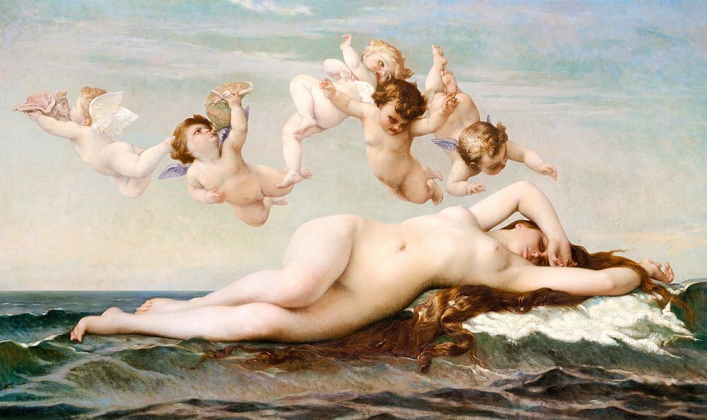 The Birth of Venus psd painting
