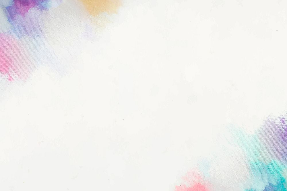 Colorful border watercolor textured background vector