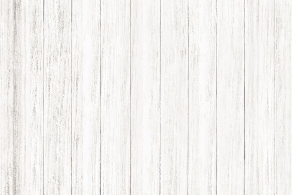 Plain white wooden plank textured background vector