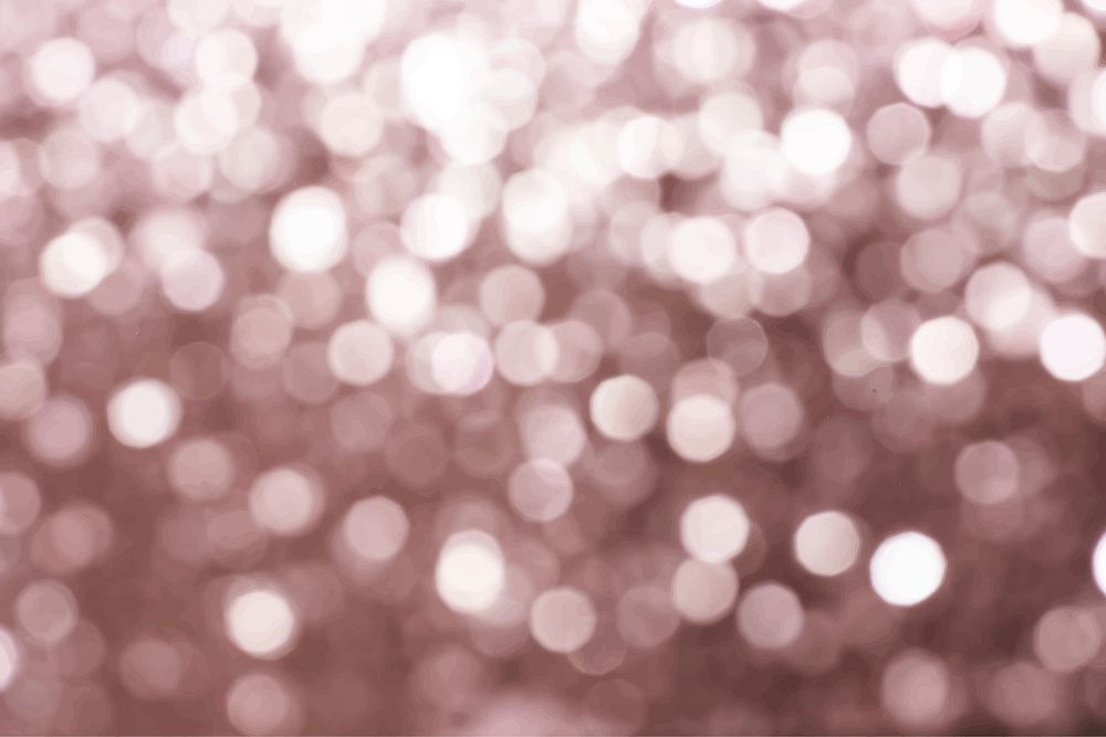 Blurry copper bokeh textured background vector