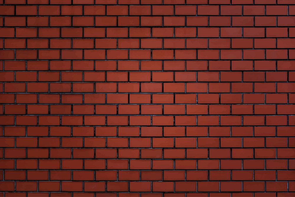 Reddish brown brick wall textured background vector