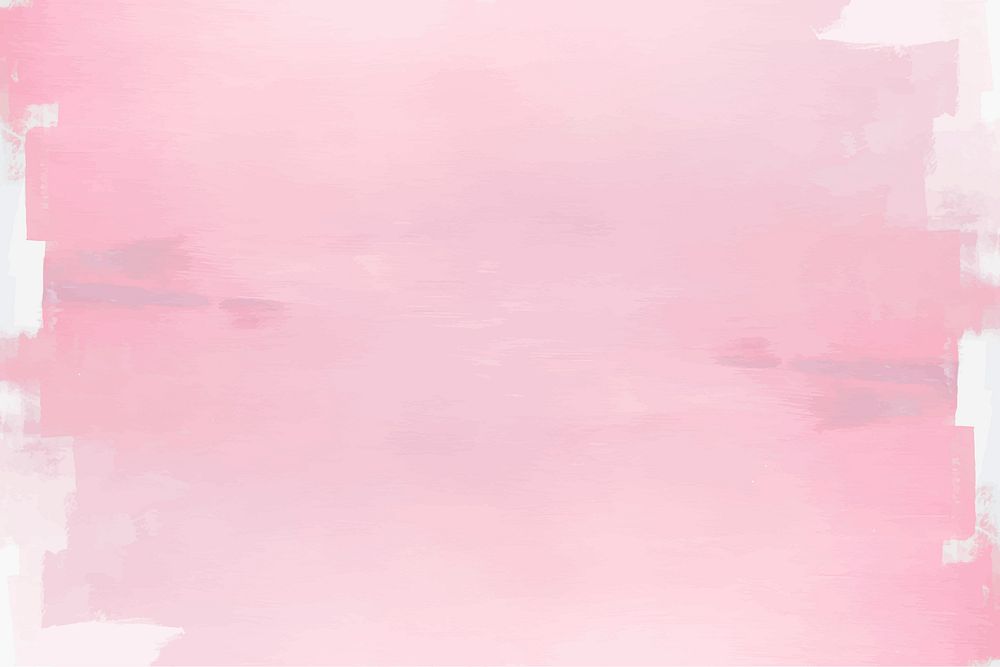 Pastel pink paintbrush stroke textured background vector