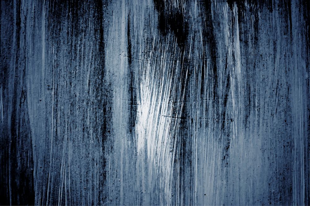 Grayish blue paintbrush stroke textured background vector