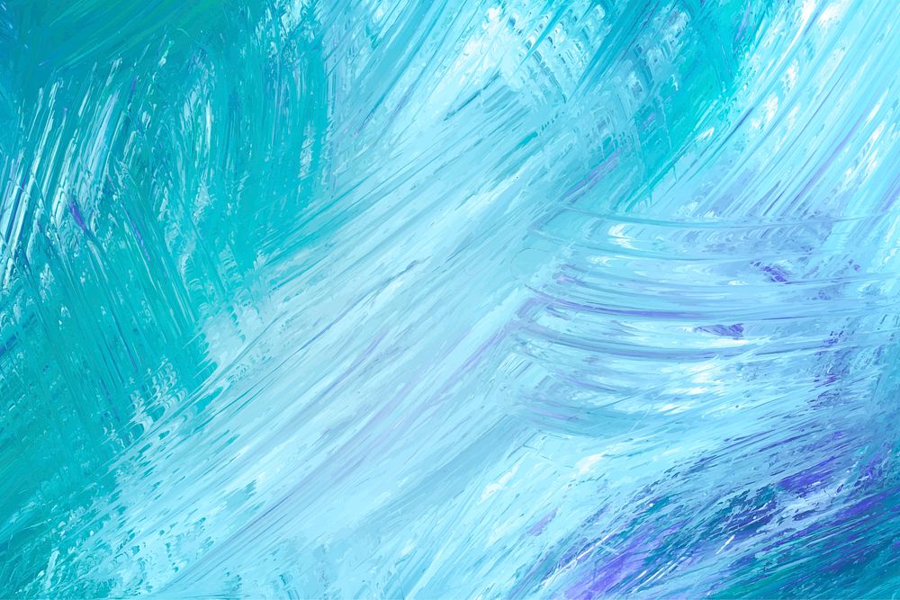 Blue paintbrush stroke textured background vector