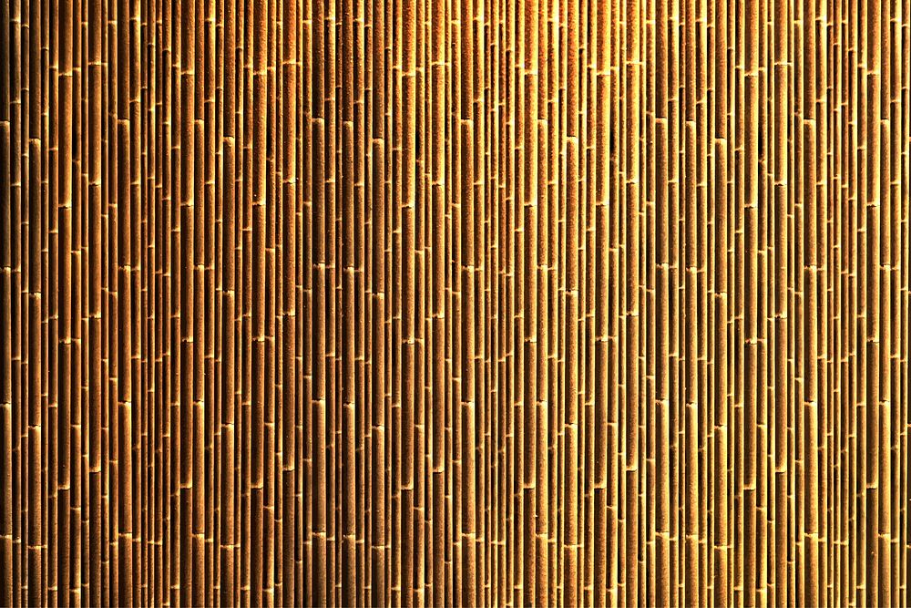 Gold bamboo patterned background vector