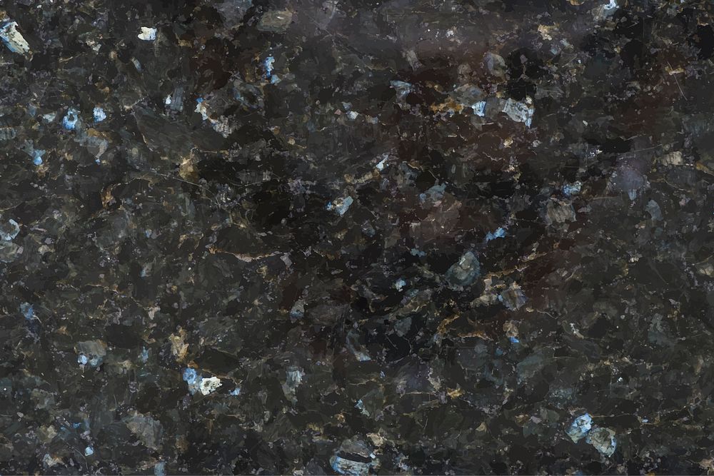 Black marble patterned background vector