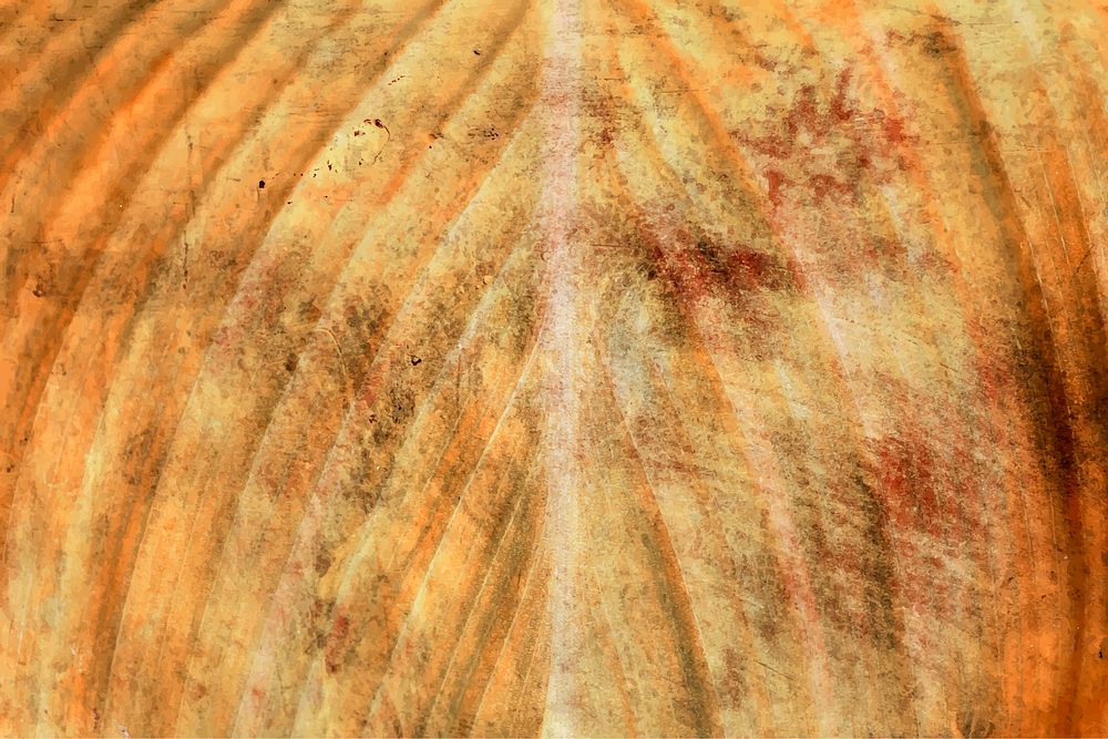 Orange leaf patterned background vector