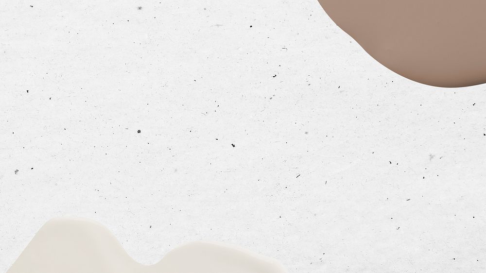 Abstract earth tone paint on white