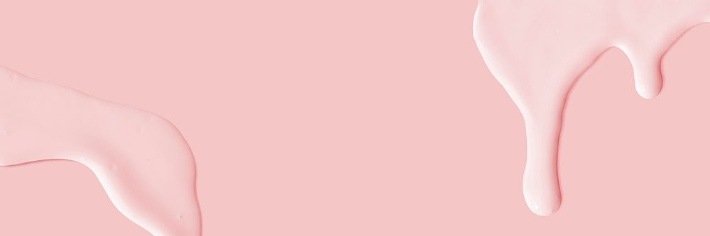 Pastel pink acrylic paint email header background