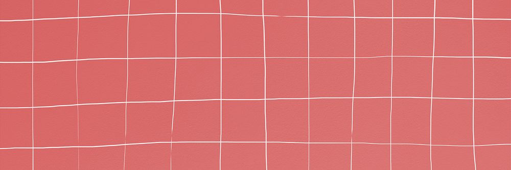 Grid pattern light coral square geometric background deformed