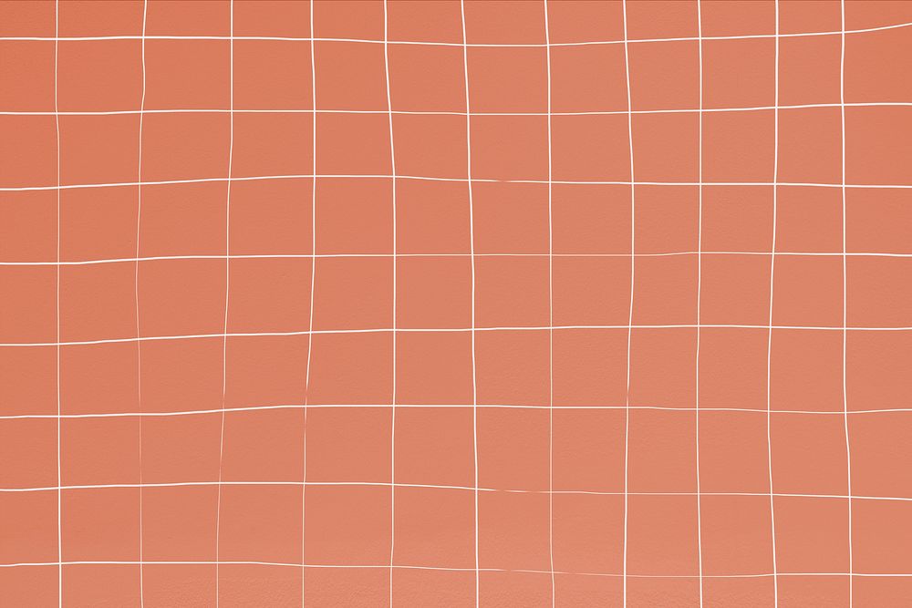 Salmon distorted geometric square tile texture background