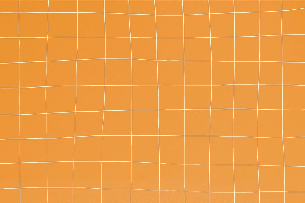 Distorted orange square ceramic tile texture background