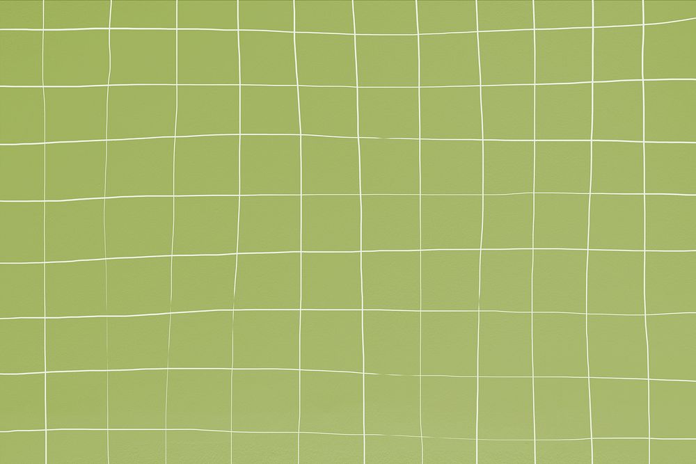 Distorted light green square ceramic tile texture background