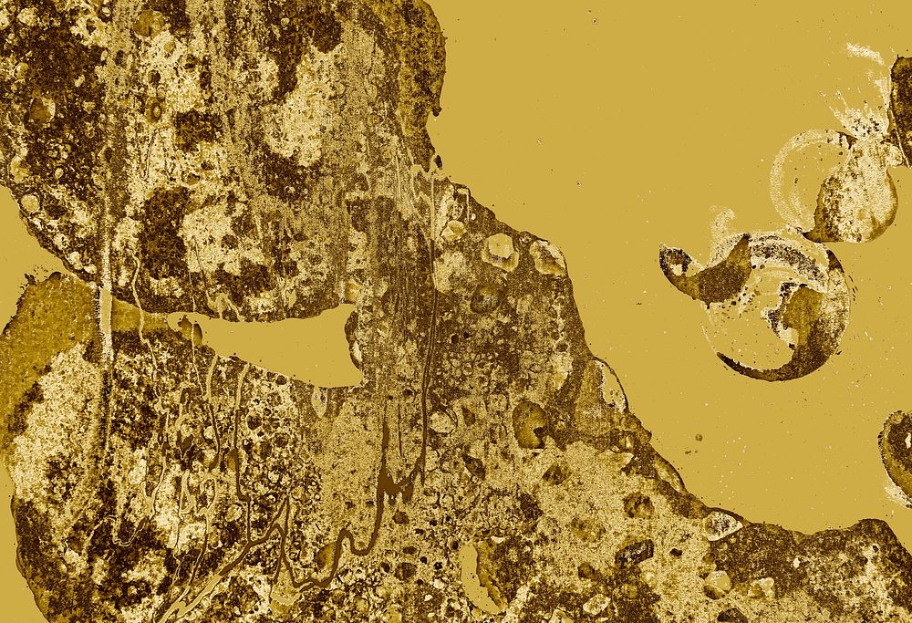Abstract gold stain textured background