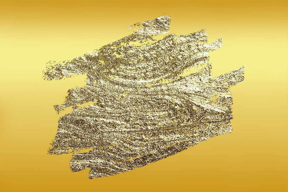 Gold brush stroked textured background