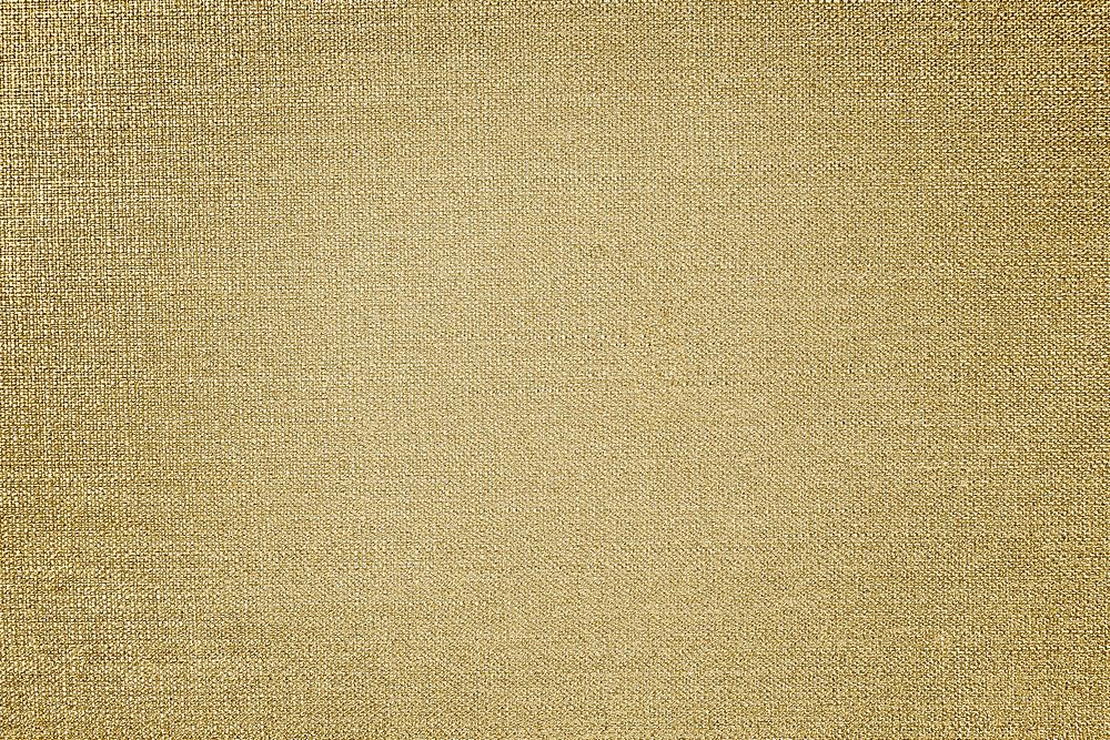 Gold cotton fabric textured background