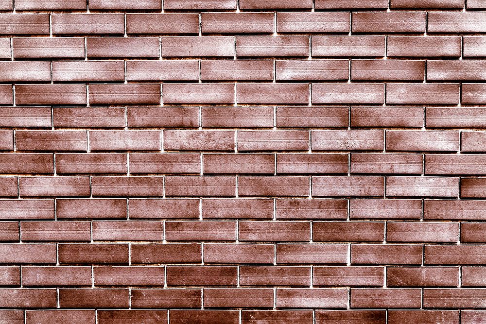 Copper painted brick wall textured background