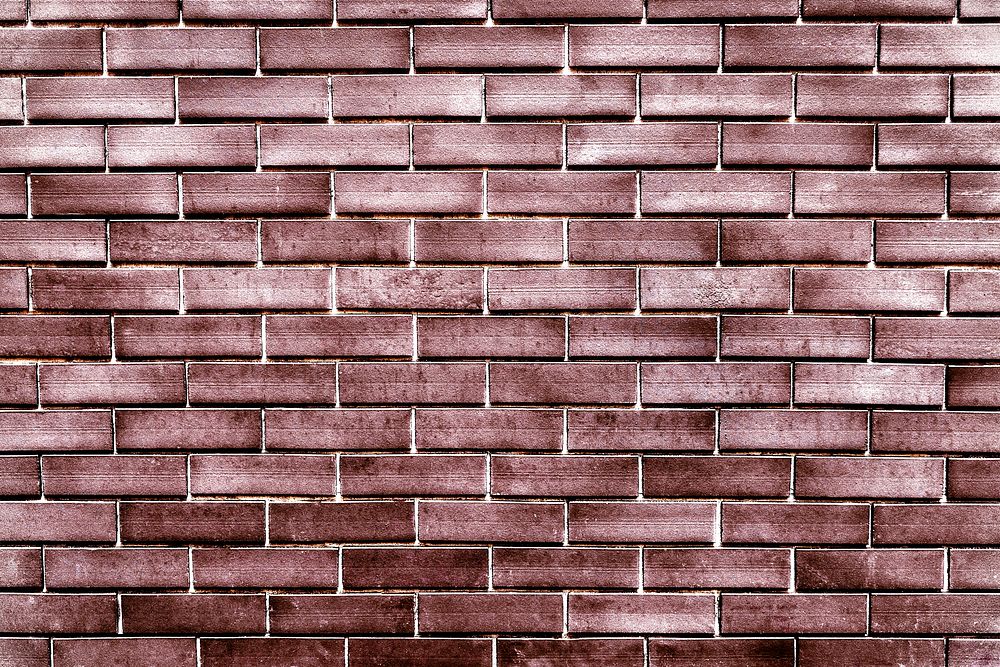 Copper painted brick wall textured background