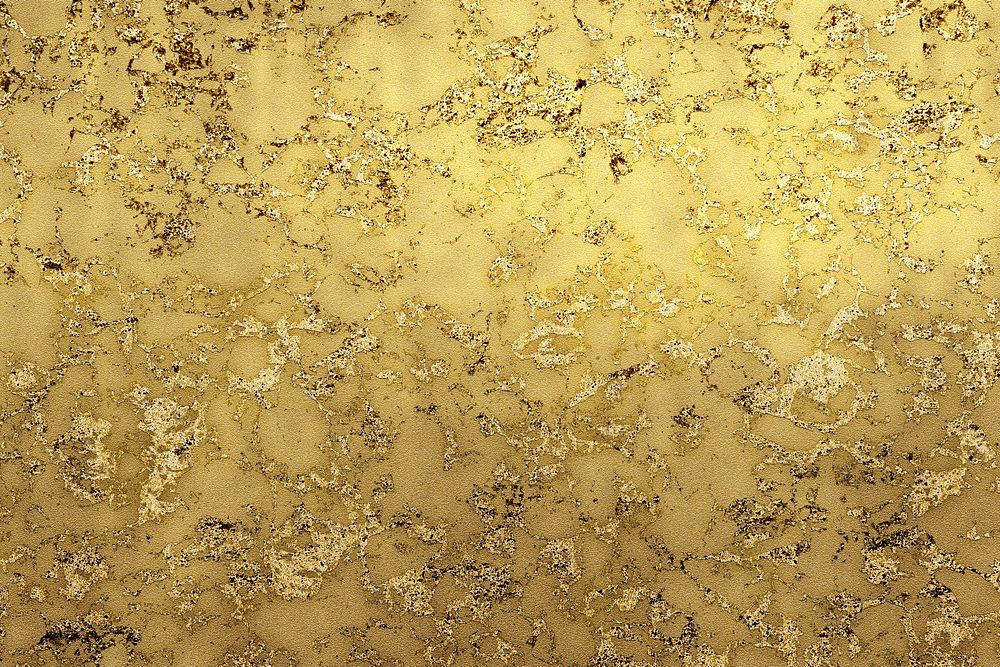 Gold paint on a rough background