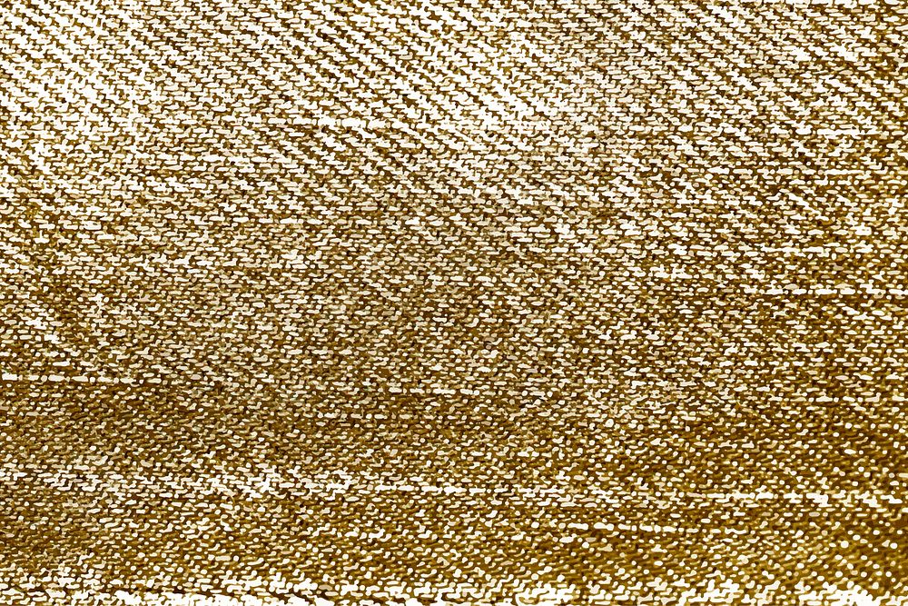 Gold jeans fabric textured background