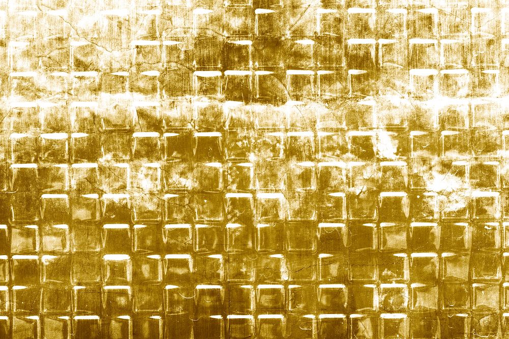 Gold tiles textured background