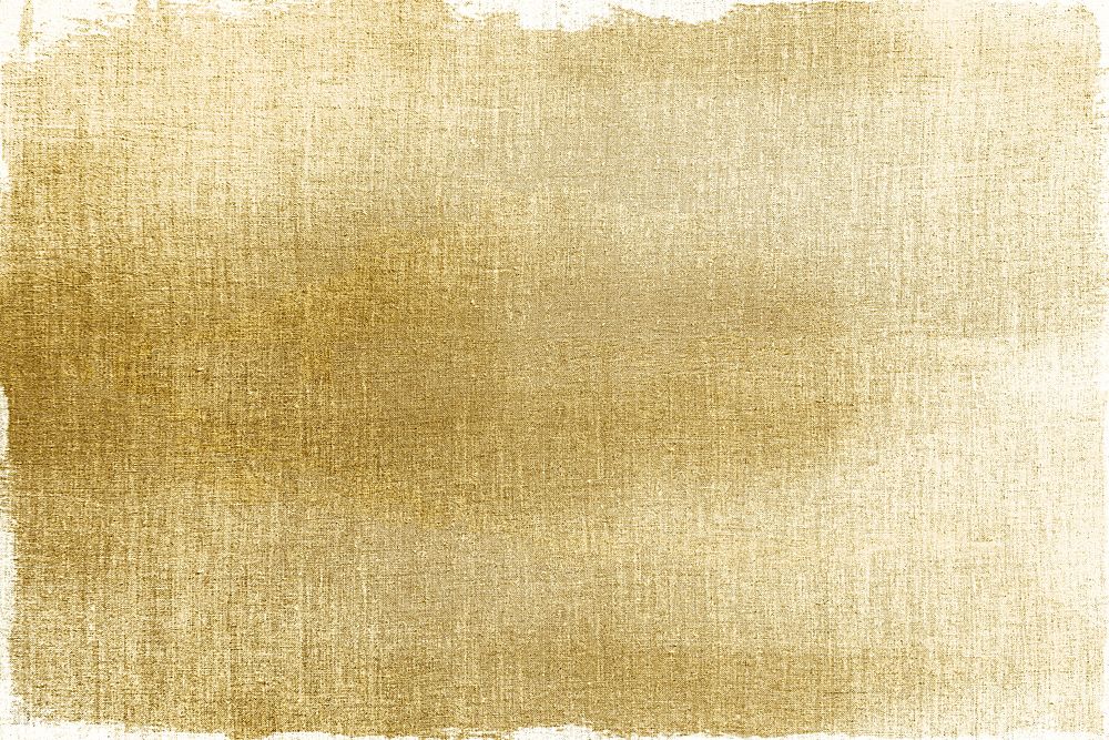 Gold painted on a fabric textured background