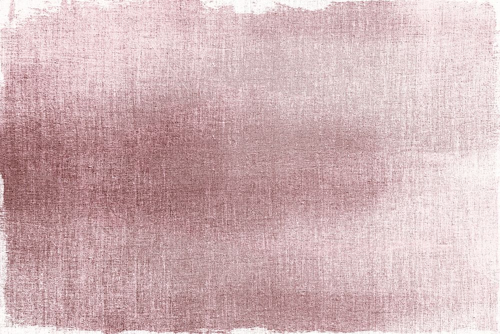 Pink gold painted on a fabric textured background