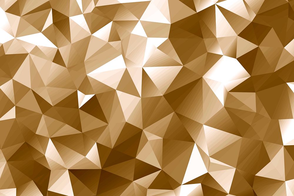 Gold polygon abstract background design