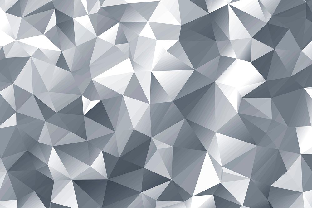 Silver polygon abstract background design