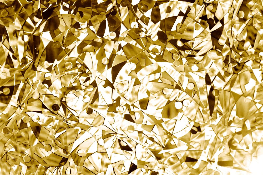 Shiny abstract gold geometric patterned background